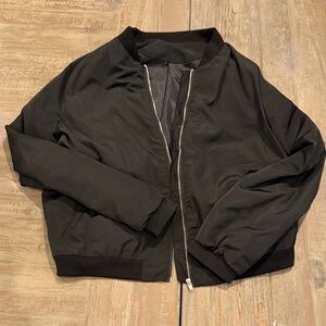 Forever 21 Black Bomber Jacket